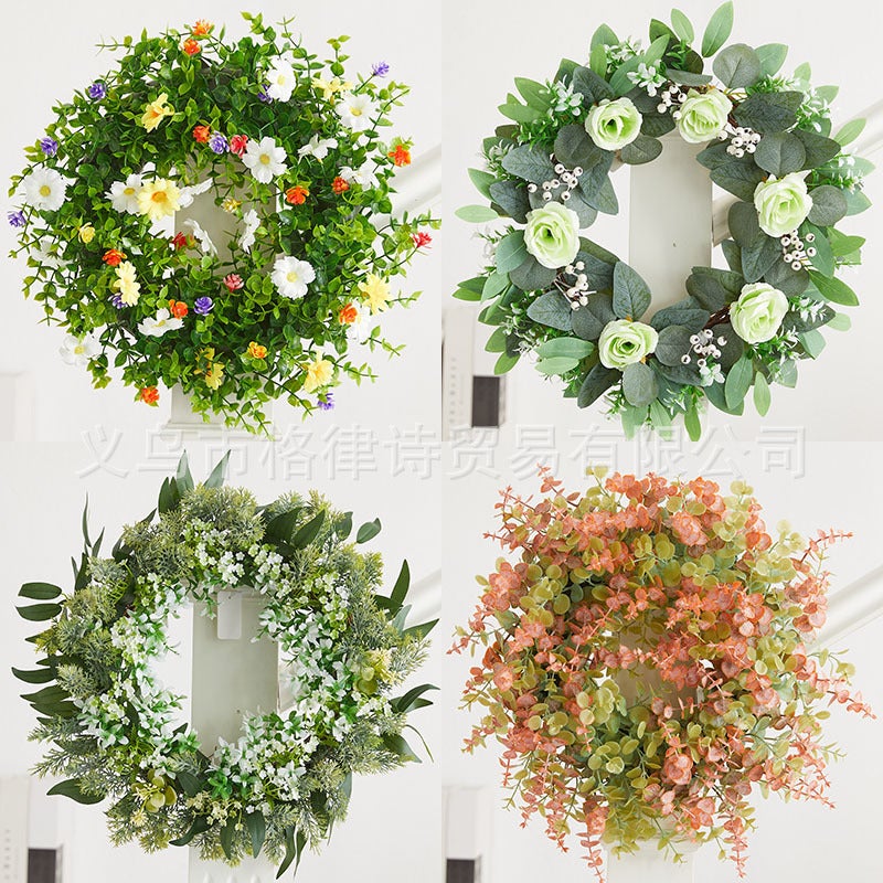 Simulation Garland Nordic Style Christmas Garland Wedding Arrangement Door Hanging Decorative Garland - Image 3