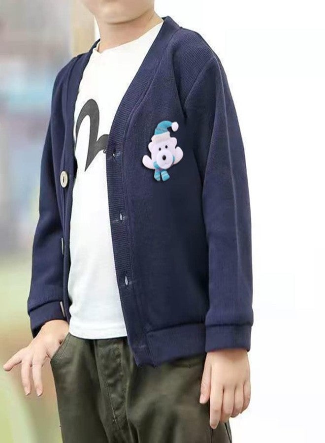 OIDIMS أربع قطع من دبابيس الزينة المضيئة اللطيفة لعيد الميلاد، مزودة بإضاءة LED متوهجة على شكل بابا نويل، غزال، رجل ثلج، ودب. إكسسوارات رائعة للفتيات المراهقات والنساء والفتيان، مثالية لحفلات عيد الميلاد. - Image 2