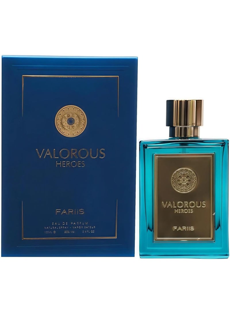 فارس عطر فاريس فالوروس هيروز أو دي بارفان للرجال، 100 مل - Image 3