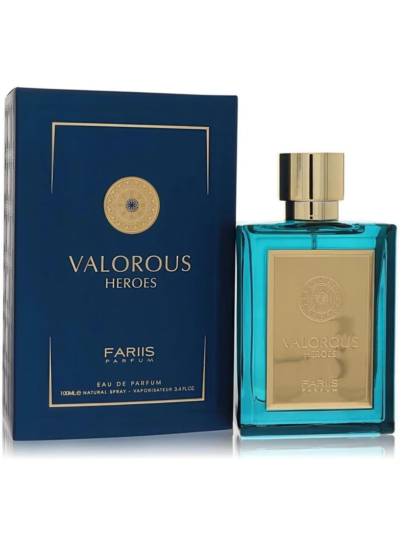 فارس عطر فاريس فالوروس هيروز أو دي بارفان للرجال، 100 مل - Image 2