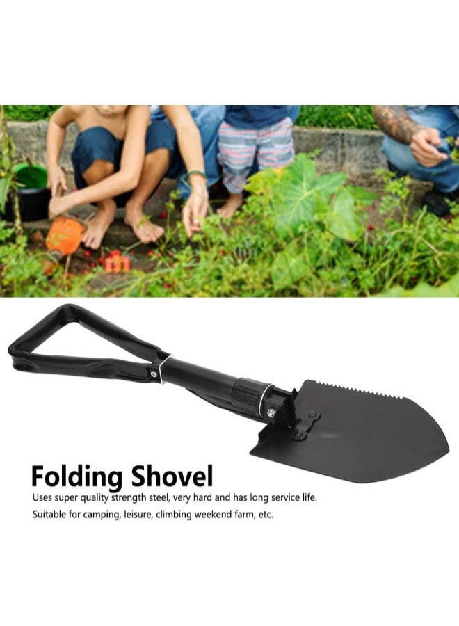 klarako Portable Folding Shovel Multi?Purpose Collapsible Spade Entrenching Tool Large for Camping Leisure Climbing Weekend Farm - Image 4