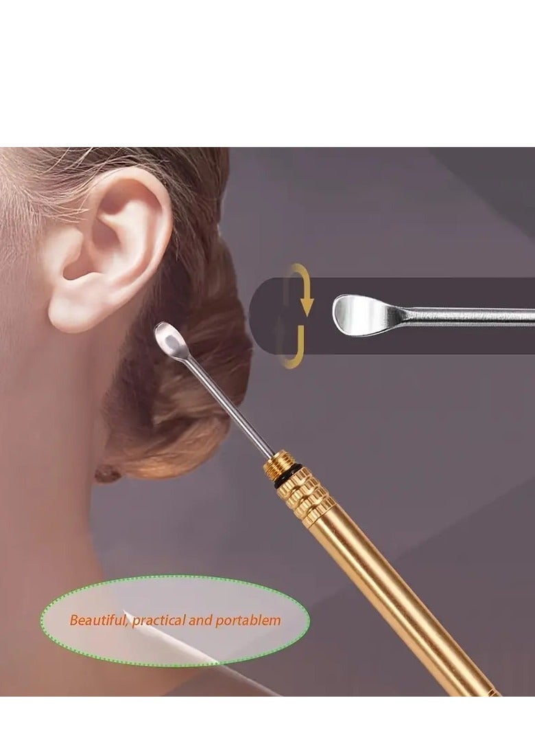 2-in-1 Portable Toothpick & Ear Cleaner - Multifunctional Metal Dental Tool for Oral  ear Care - Image 5