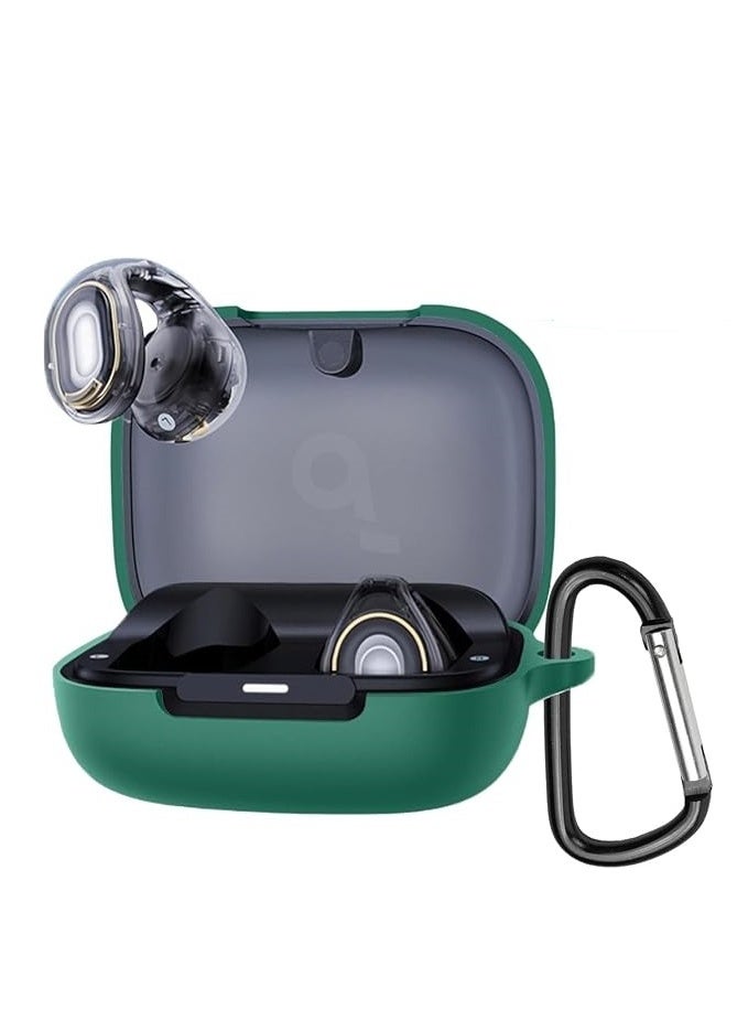 Silicone Case for Anker C40I Earphones - dark green