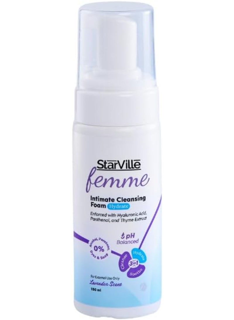 ستارفيل - رغوة منظفة للمنطقة الحميمة مع اللافندر - 150 مل