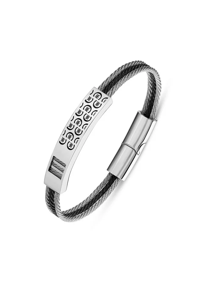 شيروتي 1881 Black Gents Bracelet â€“ Sleek and Classic Design for Men
