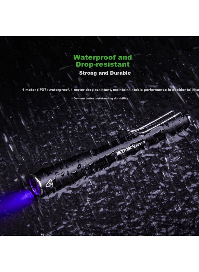 Nextorch K33 Uv Ultraviolet Penlight 365nm Pet Skin Inspection Lamp Money Detector Jade Identification Flashlight - Image 2