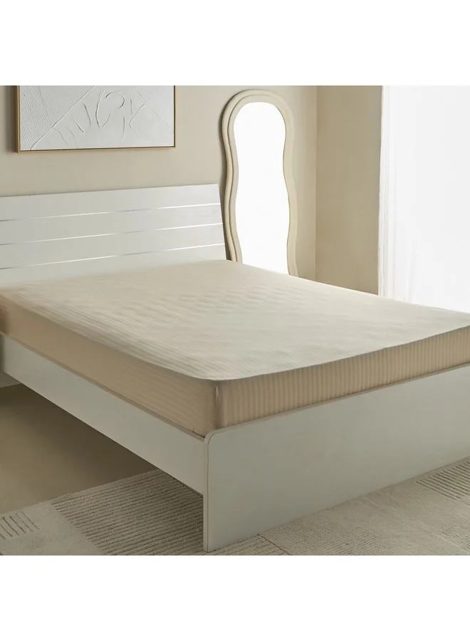 Home Box Hamilton Satin Stripe Olympic Queen Fitted Sheet 160 x 200 x 36 cm