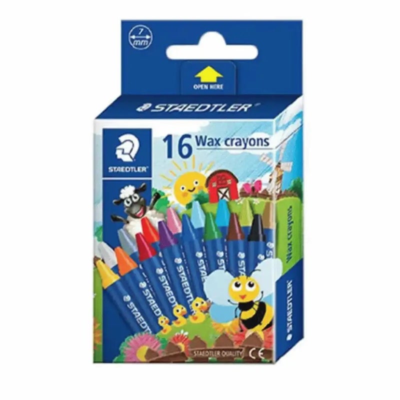 Staedtler Assorted Colored Wax Crayons Coloring Crayon- 16pcs