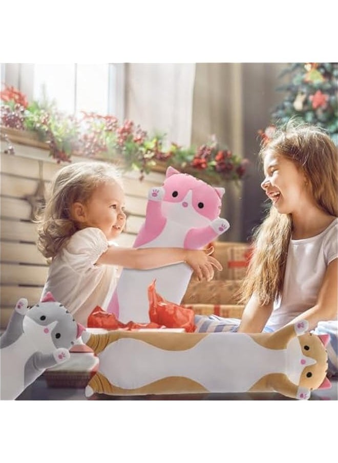 DURKU Soft Plush Cat Pillow, Cute Kawaii Kitten Stuffed Animal Toy for Kids and Girlfriend, 70cm  - Image 2