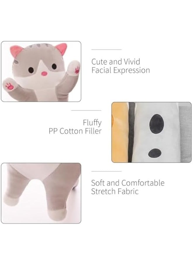 DURKU Soft Plush Cat Pillow, Cute Kawaii Kitten Stuffed Animal Toy for Kids and Girlfriend, 70cm  - Image 5