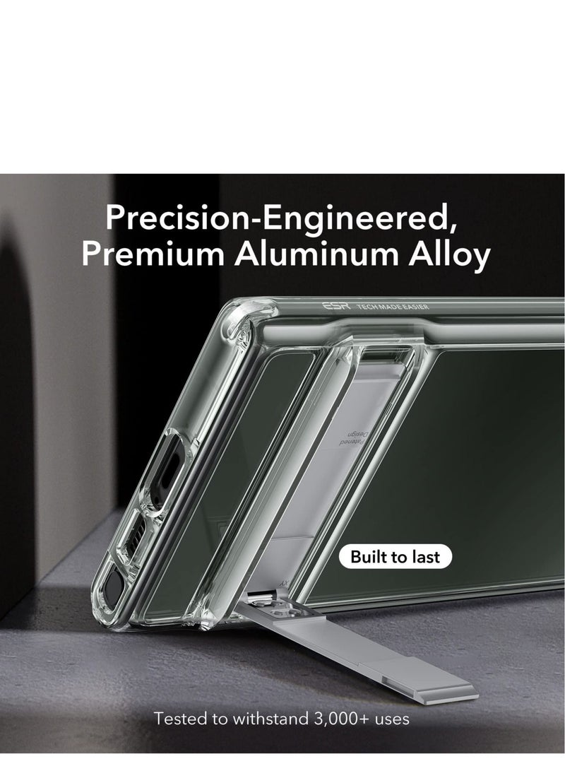 SYOSI Phone Case with Stand for Samsung Galaxy S23 Ultra Case Clear with Kickstand Never Yellowing, 3 Stand Modes, MIL-Grade Shockproof Slim for Boost Kickstand Case, Diamond Clear - Image 4