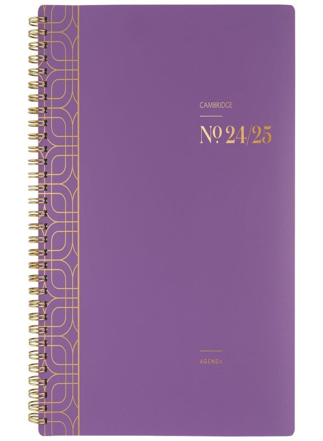 Cambridge Planner 2024-2025 Academic, Weekly & Monthly, 8-1/2" x 11", Large, WorkStyle Balance, Purple Swirl (1606-905A-19) - Image 1