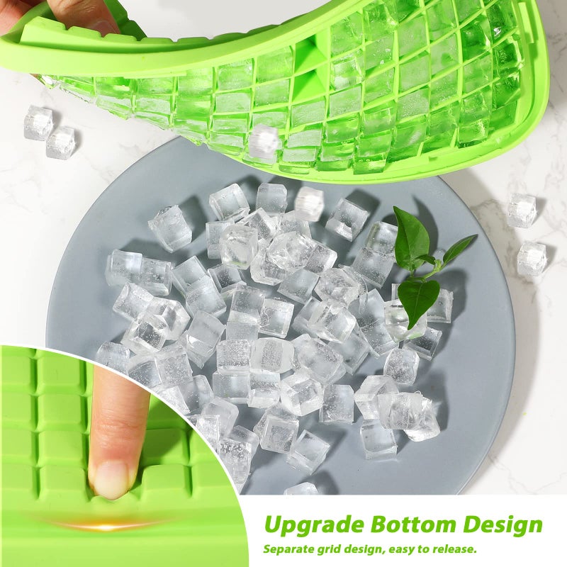 Webake Silicone Ice Cube Tray with Lid Easy Release Small Ice Molds 86 Grids Mini Crushed Tiny Ice Trays for Drinks Coffee Juice Whiskey Cocktails - Image 4