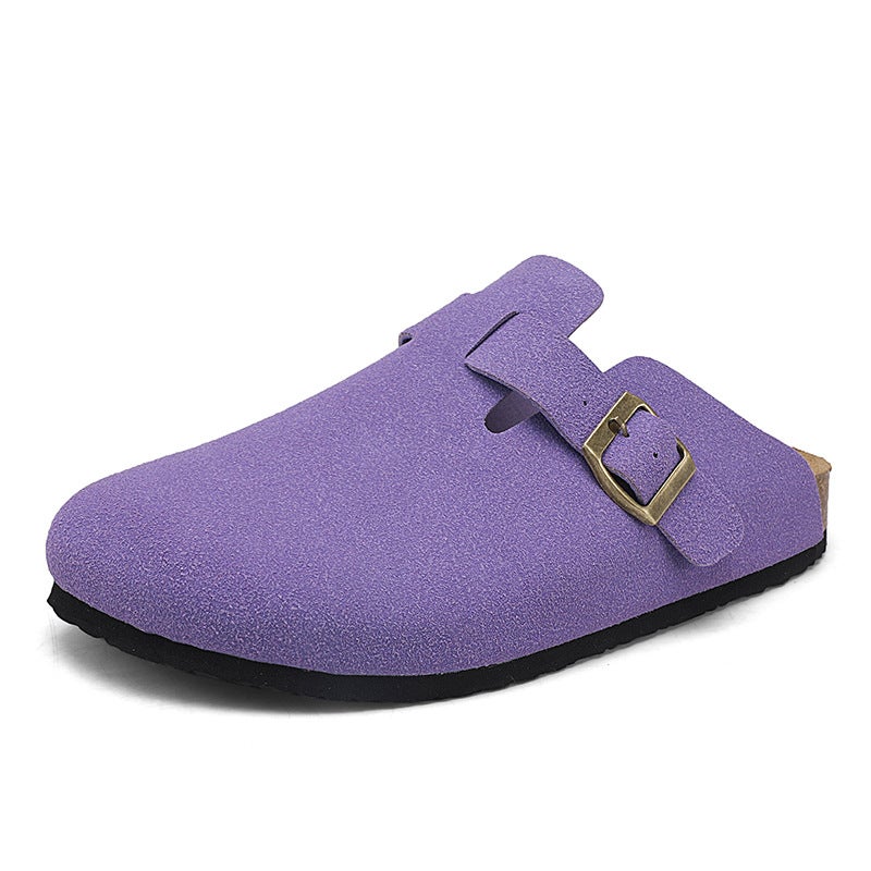 Plus Size Classic Joker Four Seasons Baotou Boken Cork Slippers Mueller Shoes Outdoor Beach Men'S And Women'S Shoes - Image 1