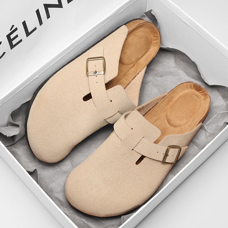 Plus Size Classic Joker Four Seasons Baotou Boken Cork Slippers Mueller Shoes Outdoor Beach Men'S And Women'S Shoes - Image 5