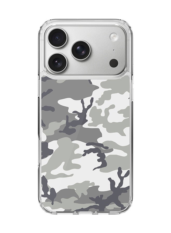 Classic Clear MagSafe Case for iPhone 17 Pro , Hybrid Soft Case Flexible Edges Anti Drop TPU PC Gel Thin Transparent Cover [ Designed for iPhone 17 Pro ] - Artic Camo Full Print