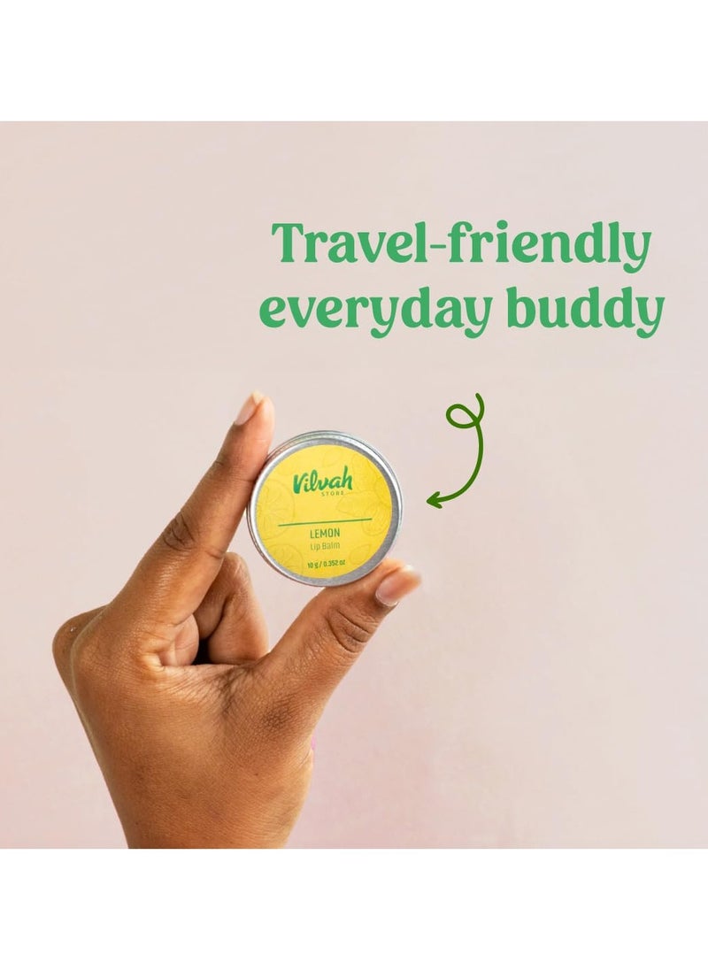 vilvah STORE - Lemon Lip Balm, 10g - Image 1