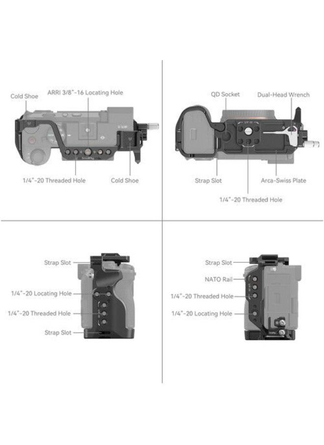 SMALLRIG SmallRig Cage Kit For Sony Alpha 7C II / Alpha 7CR 4422  - Image 4
