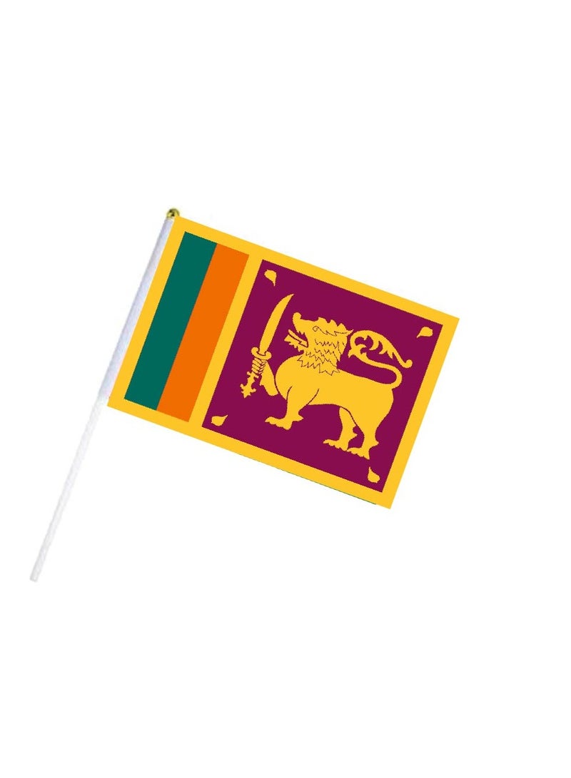 مجموعة كومبو لعشاق الرياضة في سريلانكا - عبوة من 3 قطع - حقيبة برباط وعلم يدوي وقبعة - مجموعة كومبو لعشاق الرياضة في سريلانكا - مثالية للمباريات والأحداث الرياضية - Image 2