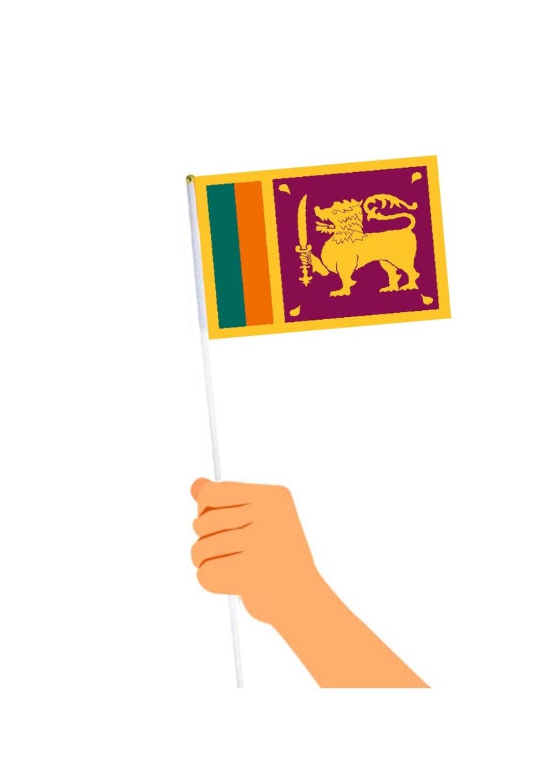 مجموعة كومبو لعشاق الرياضة في سريلانكا - عبوة من 3 قطع - حقيبة برباط وعلم يدوي وقبعة - مجموعة كومبو لعشاق الرياضة في سريلانكا - مثالية للمباريات والأحداث الرياضية - Image 5