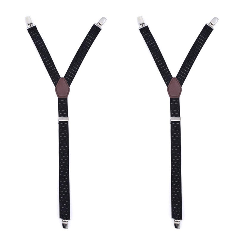 Kedofe Mens Shirt Stays Military Adjustable Elastic Garter Straps Sock Non-slip Clamps (Black/1 Pair) - Image 4