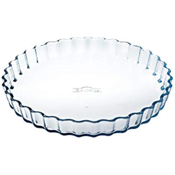 rayihni Ocuisine 14L Glass Flan Dish  Borosilicate Glass Oven Safe French Craftsmanship - Image 2