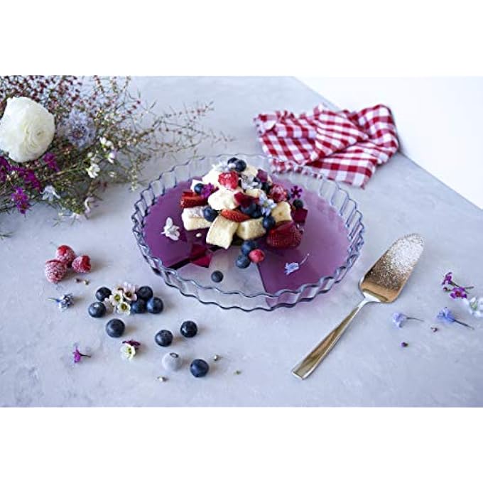 rayihni Ocuisine 14L Glass Flan Dish  Borosilicate Glass Oven Safe French Craftsmanship - Image 5