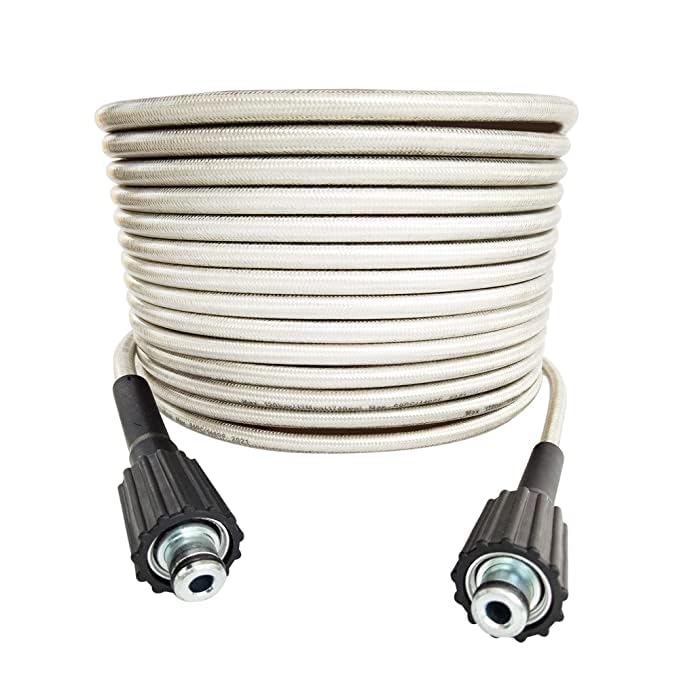 KRISHAK TOOLS 11Meter Car WasherPressure Washer Hose Pipe Size M22 Connector Compatible With JPT StarQ Ballorex Vantro Btali Gaocheng Cazar Subject To Availability Colour BlueWhite - Image 2