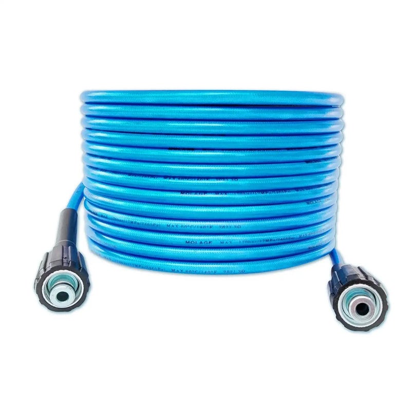 KRISHAK TOOLS 11Meter Car WasherPressure Washer Hose Pipe Size M22 Connector Compatible With JPT StarQ Ballorex Vantro Btali Gaocheng Cazar Subject To Availability Colour BlueWhite - Image 1