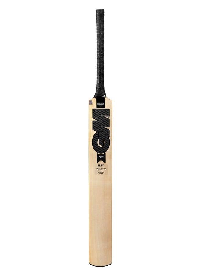 GM Noir Select Kashmir Willow Light Weight Cricket Bat with Cover for Leather Ball (Full Size), Multi Colour, Mens - Image 1