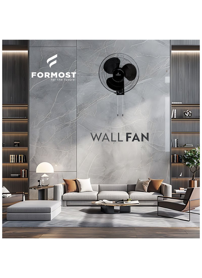 FORMOST 50W Wall Fan 3 Speed Black 100% Copper Winding 2 Years Warranty - pzsku/Z30BB211BFA6E53D8EA13Z/45/_/1736164793/444f1ea6-cfc1-4124-ad51-f607b9022d5e