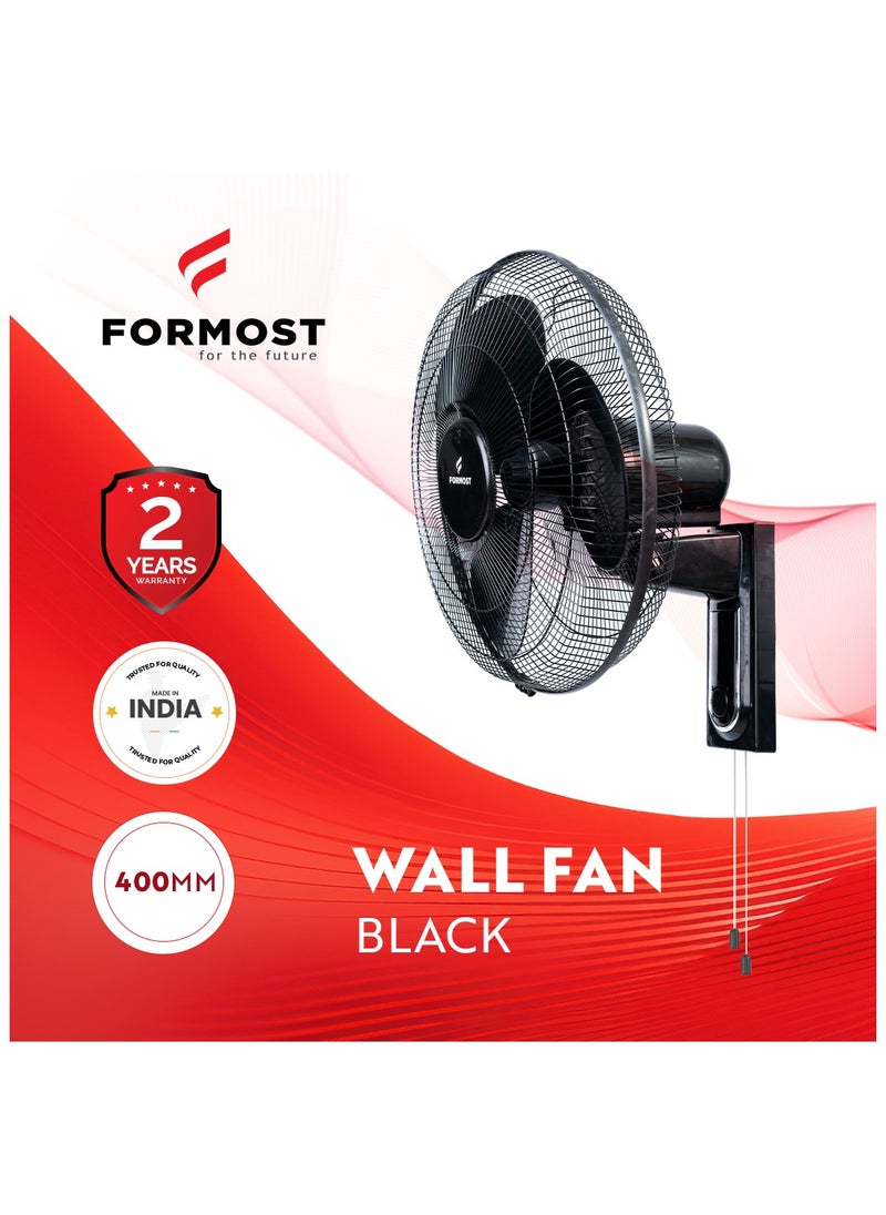 FORMOST 50W Wall Fan 3 Speed Black 100% Copper Winding 2 Years Warranty - pzsku/Z30BB211BFA6E53D8EA13Z/45/_/1736164814/117060b8-a13e-4bc3-8ac9-4da0a5c08c14