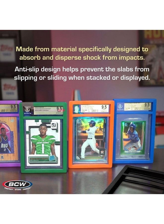 BCW Graded Card Slab Bumpers for BGS Slabs - Black | 6-Pack Durable TPE Edge Protectors | Shields BGS-Standard Slabs from Scuffs, Chips & Impact Damage | Easy Fit & Non-Slip Grip for Trading Cards - Image 5