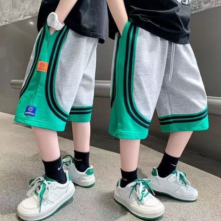 Boys' Shorts Boys' Fake Two-Piece Shorts 2023 New Summer Thin Western-Style Five-Piece Pants Children'S Pants - Image 3