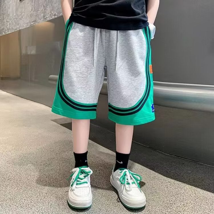 Boys' Shorts Boys' Fake Two-Piece Shorts 2023 New Summer Thin Western-Style Five-Piece Pants Children'S Pants - Image 4