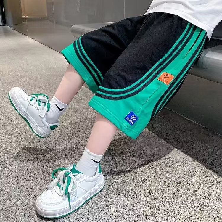 Boys' Shorts Boys' Fake Two-Piece Shorts 2023 New Summer Thin Western-Style Five-Piece Pants Children'S Pants - Image 5