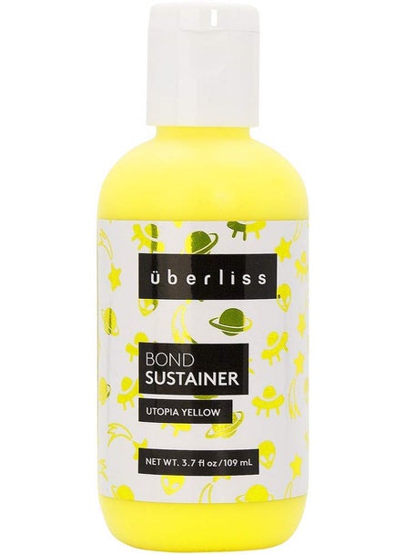 UBERLISS Bond Sustainer Color Neon Utopia Yellow 37oz Bond  Semi Permanent Direct Dye  Color Depositing Mask  Rebuild Broken Bonds  For Healthy Hair 