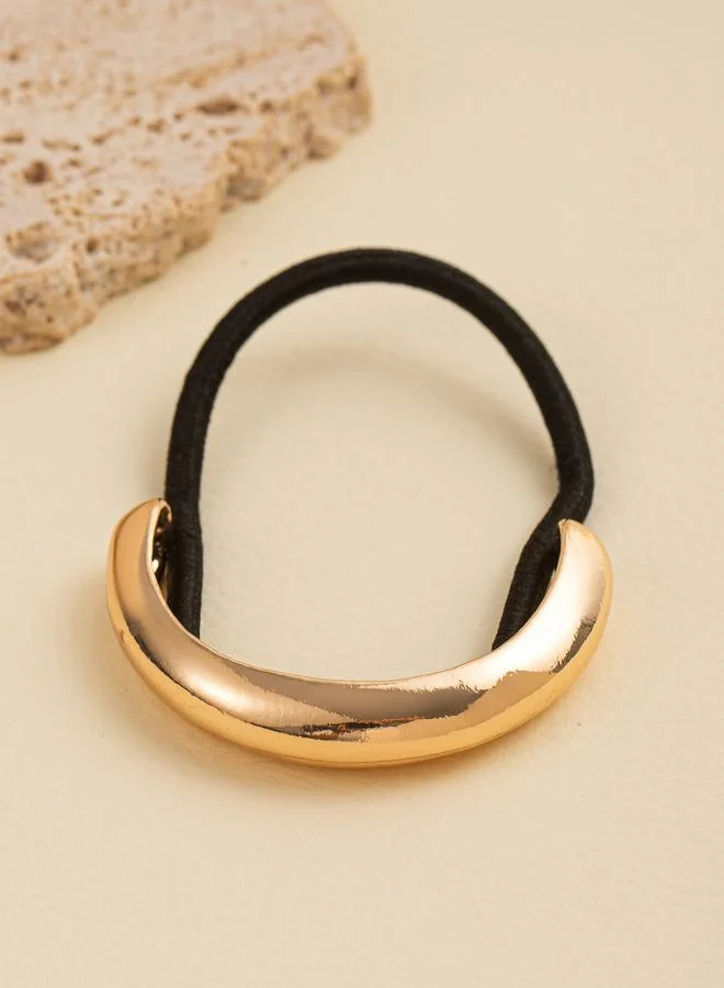 Take Two Gold Tone Metal Hair Tie