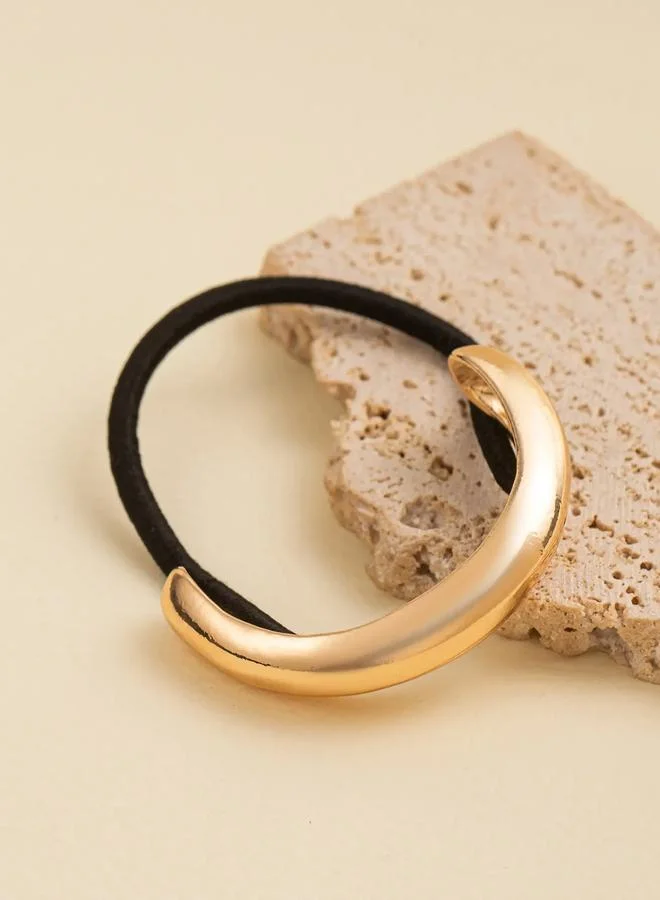 Take Two  Gold Tone Metal Hair Tie for Women | Best Price UAE