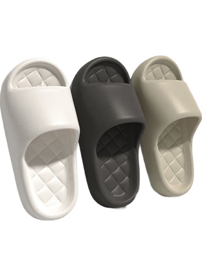 Iqgd Slippers For Men And Women, Casual Simple Home Outdoor Indoor Bathroom Shower 555, Black, Size 36-37 - Image 3