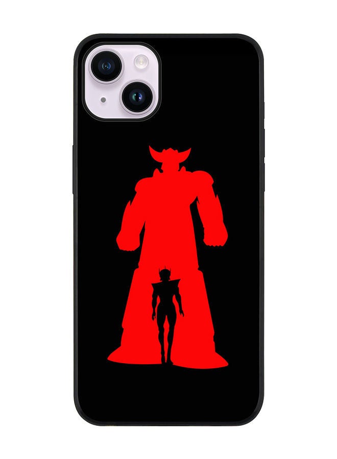Stylizedd Rugged Black edge case for Apple iPhone 14 Slim fit Soft Case Flexible Rubber Edges Anti Drop TPU Gel Thin Cover - Grendizer (Black) - Image 1