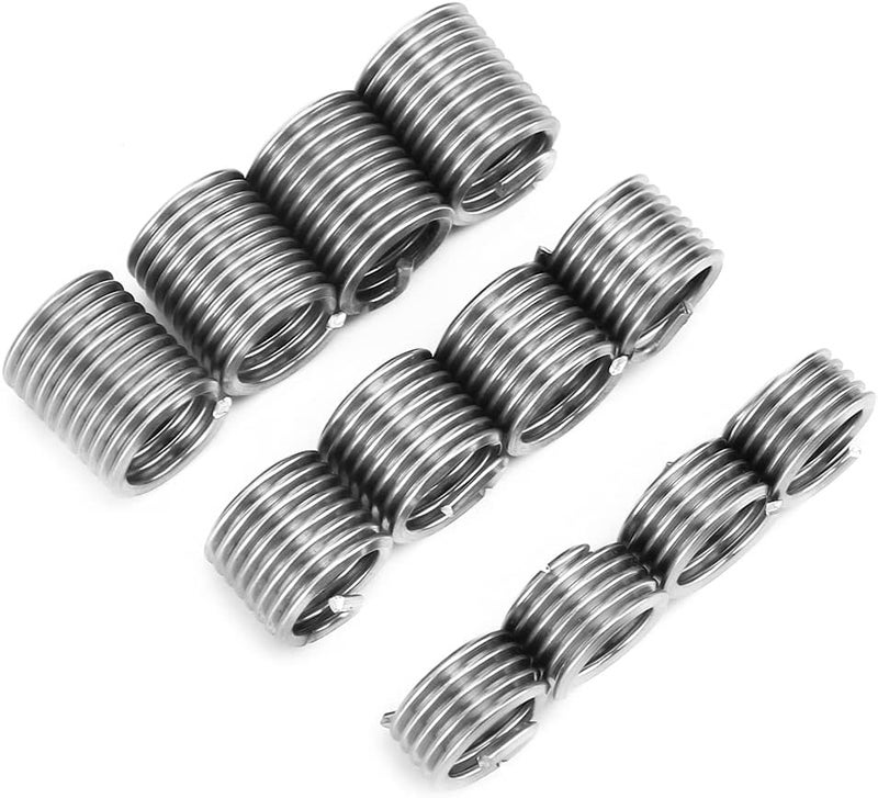 1/2in 13 UNC Thread Repair Kit with 12Pcs Threaded Insert Hand Tool, Easy Maintenance for Damaged Threads, High Strength Steel Material, Suitable for Mechanical Maintenance - Image 3