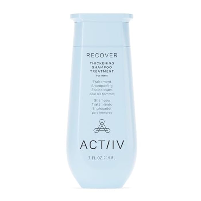 ACTIIV Recover Thickening Shampoo Treatment For Men | Supports the Appearance of Fuller, Healthier-Looking Hair, Supports Scalp Health, Plant-Based, Color-Safe, Vegan,All Hair Types - Image 1