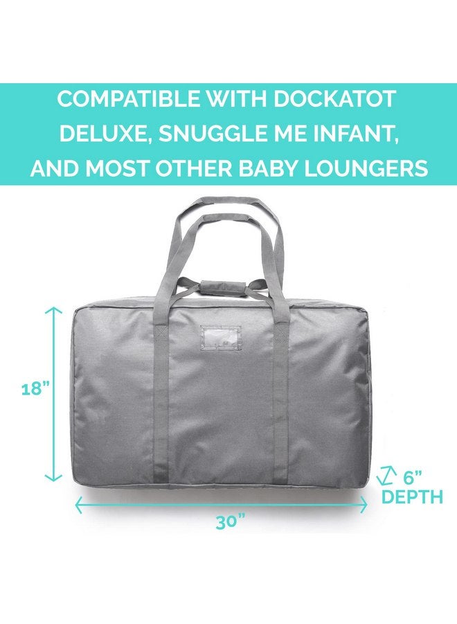 JumpOff Jo JumpOff Jo - Travel Bag and Transport Tote for Kids & Adults, Features Two Durable Carrying Handles & an Adjustable Shoulder Strap Tote Bag, with a Drawstring Dust Bag & Personalized Name Tag - Grey  - Image 2