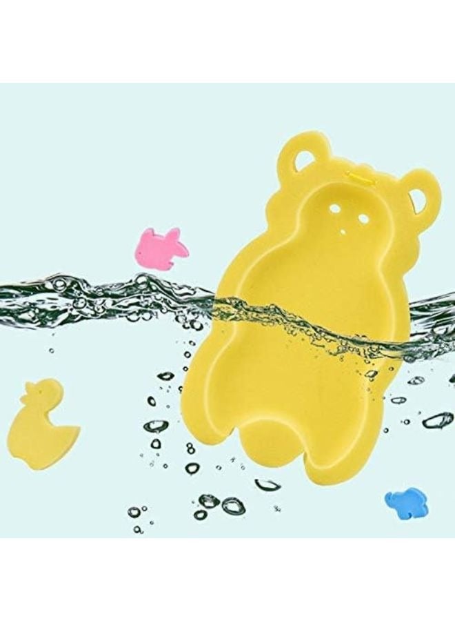 Turtees® Baby bath Holder bath sponge Non-slip Bed Infant Shower Sponge Cushion Bath Mat Newborn Baby Shower Nets Bath Pad Universal Portable Shower Cushion (Pink) - Image 5