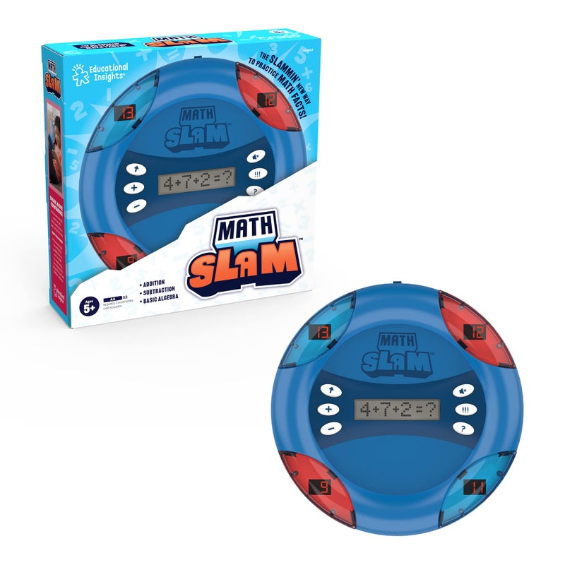 Educational Insights Math Slam - Interactive Math Games, Basic Algebra Game for Learning Addition and Subtraction, Handheld Kids' Electronics, Self Teaching STEM Learning Tools for Kids Ages 5+ - Image 2