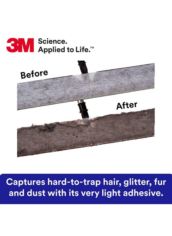 3M 3M Easy Trap Sweep and Dust Sheets, 1 Roll of 60 8" x 6" Sheets, Disposable Easy Sweep Floor Duster, Picks Up 8x More Dirt, Dust, Sand, Hair, Works on Dry or Wet Surfaces, Hardwood Floors, 59152W  - Image 4
