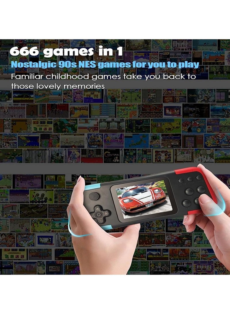 SUP X8M 666 in 1 Game Console Mini Handheld Game Consoles 3.0 Inch Screen Display Video Game Machine Support 2 Player Black - Image 3