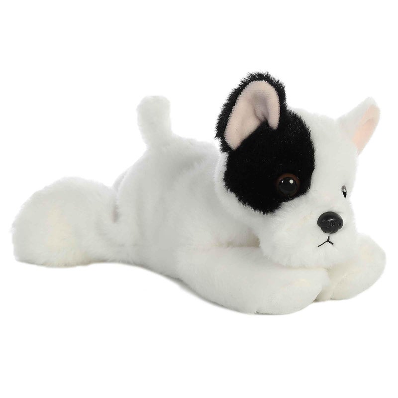 Aurora Adorable Mini Flopsie French Bulldog Pup Stuffed Animal Mini Companions Ready for Playful Adventures for Kids All Ages Toddlers Adults and Families White 8 Inches - Image 2