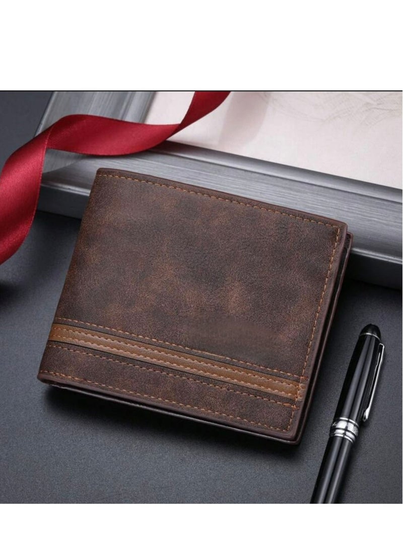 UKA New Men's Wallet with Multiple Pockets and Features, Attractive Character and European and American Style, Short and Casual - Image 3